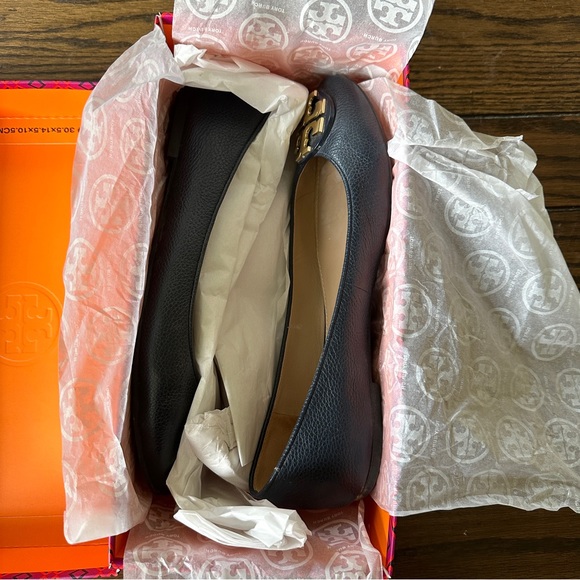 Tory Burch Claire Ballet Flat in Bright Navy - Picture 10 of 11